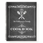 Vintage Chalkboard Family Cookbook Recipe