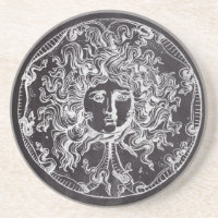 vintage chalkboard Greek mythology Gorgon medusa
