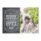 Vintage Chalkboard Holiday Photo Card