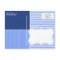 Vintage Chalkboard look, Blue Chevron Pattern