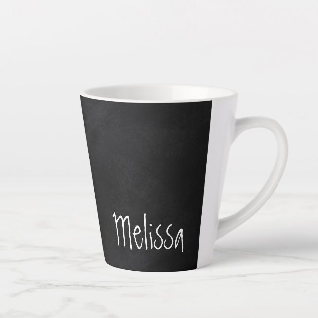 Vintage Chalkboard Personalised Latte Mug (Right)