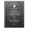 Vintage Chalkboard Pink Baby Shower Guest Book-