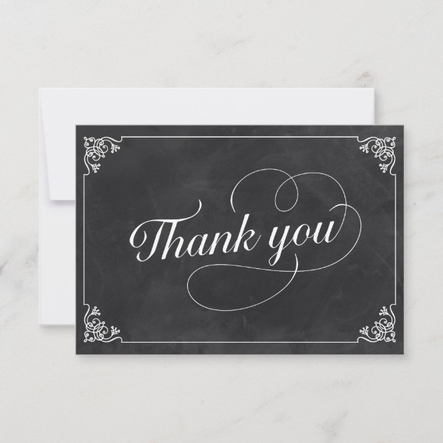 Vintage Chalkboard Thank You (Front)