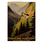 Vintage Chamonix, Mont-Blanc, France -