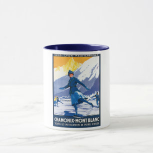 Vintage Chamonix - Mont Blanc Poster Mug