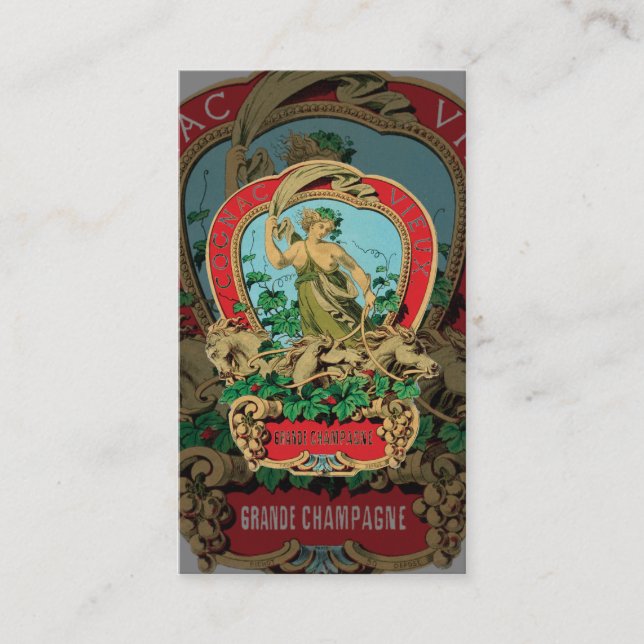 Vintage Champagne Business Card (Front)