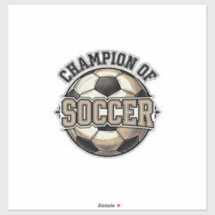 Vintage Champion of Soccer Ball Shirt Design_1