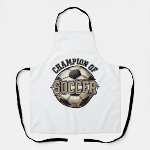 Vintage Champion of Soccer Ball Shirt Design_1 Apron
