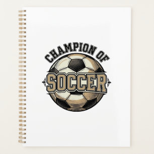 Vintage Champion of Soccer Ball Shirt Design_1 Planner