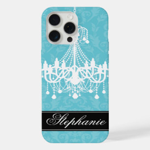 Vintage Chandelier and Damask Pattern iPhone 15 Pro Max Case