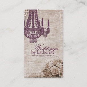 Vintage Chandelier Business Card