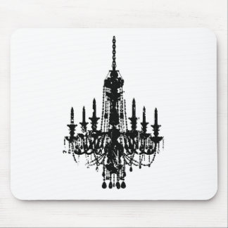 vintage chandelier design mouse mat