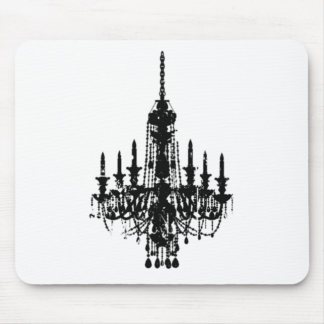 vintage chandelier design mouse mat (Front)