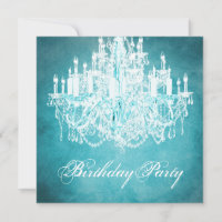 Vintage Chandelier Womans 40th Birthday Party