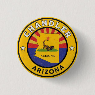 Vintage Chandler City, Arizona gifts 3 Cm Round Badge
