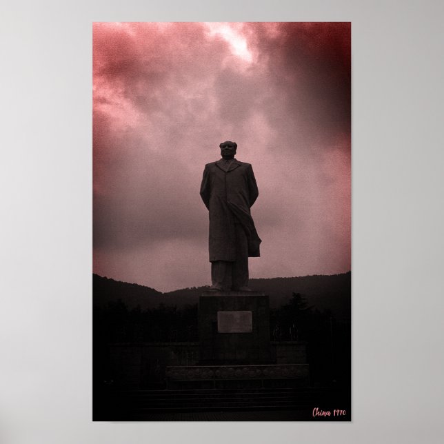 Vintage Changsha Mao Tse Tung statue Poster (Front)