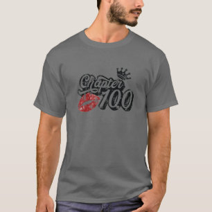 Vintage Chapter 100 Classy Lips Happy Birthday 100 T-Shirt