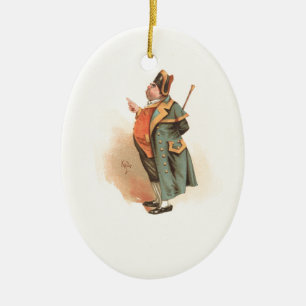 Vintage Charles Dickens Oliver Twist Mr. Bumble Ceramic Tree Decoration