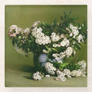 Vintage Charles Ethan Porter Mountain Laurel Glass Coaster