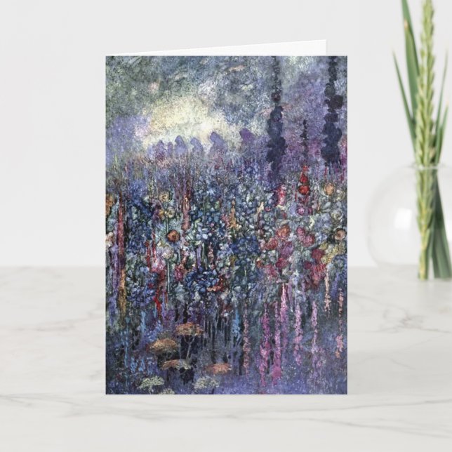 Vintage Charles Robinson The Sensitive Plant Card (Front)