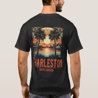 Vintage Charleston South Carolina Sunset T-Shirt