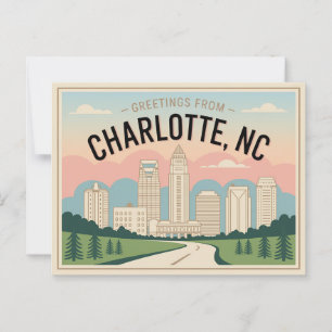 Vintage Charlotte Postcard Greetings from