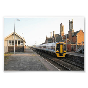 Vintage Charm at Brocklesby Railway Station Photo Print