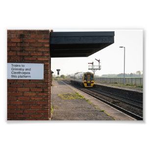 Vintage Charm at Brocklesby Railway Station Photo Print