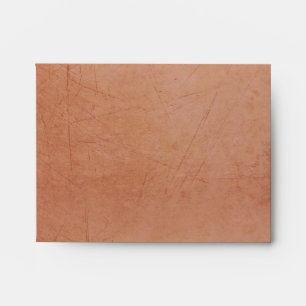 Vintage Charm Chocolate & Pink Custom A2 Envelope