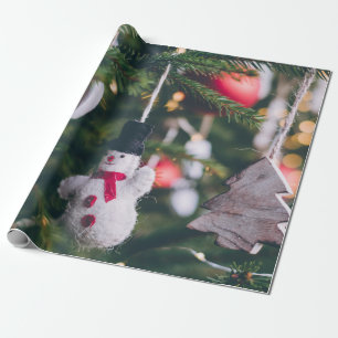 Vintage Charm Christmas festive decoration Wrapping Paper