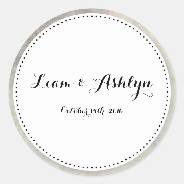 Vintage Charm Classic Round Sticker (Front)