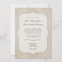 Vintage Charm Cream Customised Map Wedding