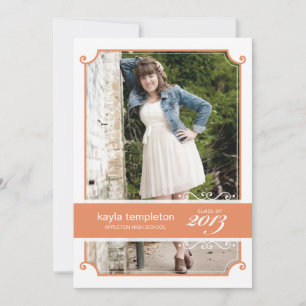 Vintage Charm Graduation Party Invitation