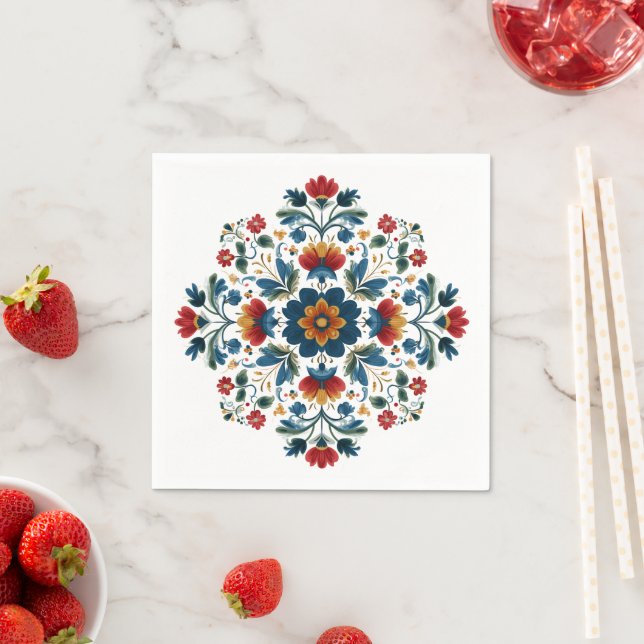 🌸 Vintage Charm in Every Fold! 🌿 Napkin (Insitu)