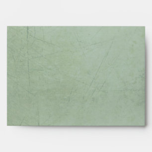 Vintage Charm Sage Green Custom A7 Envelope