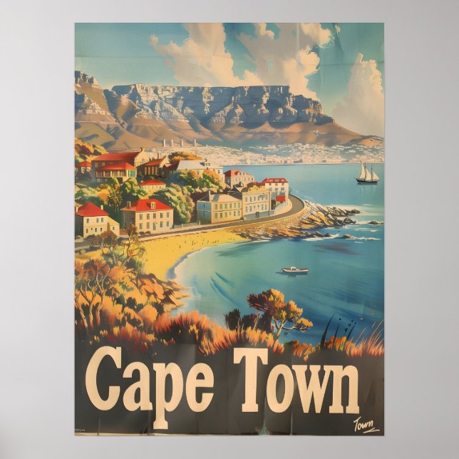 Vintage Charms of Cape Town Poster (Front)