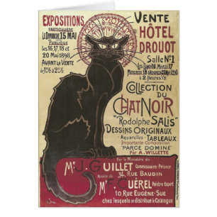 Vintage Chat Noir, Vente Hôtel Drouot Steinlen