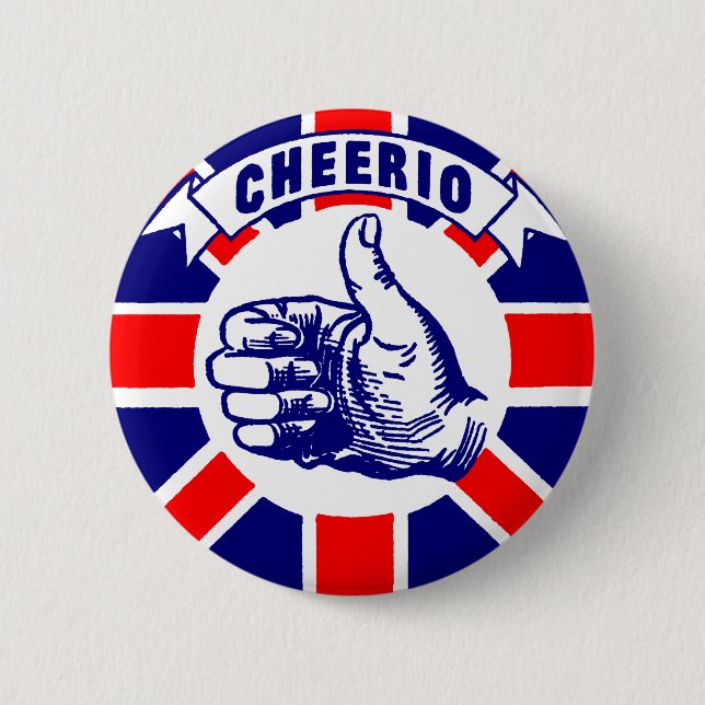 Vintage Cheerio 6 Cm Round Badge (Front)