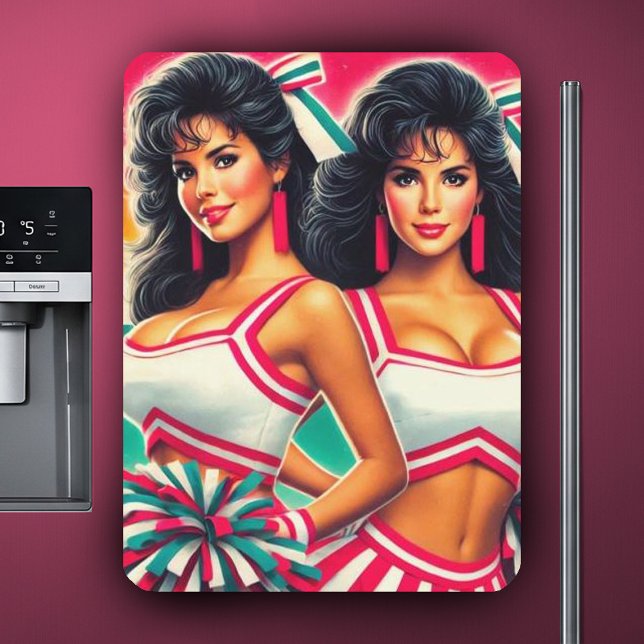 Vintage Cheerleaders Magnet (Creator Uploaded)