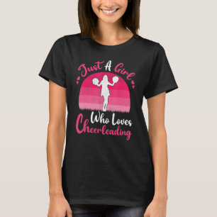 Vintage Cheerleading  Just A Girl Who Love Cheerle T-Shirt
