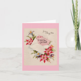 Vintage Cheery Get Well Card