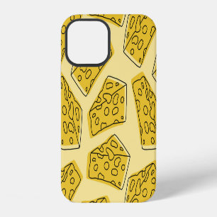 Vintage Cheese Yellow Background Seamless iPhone 12 Case