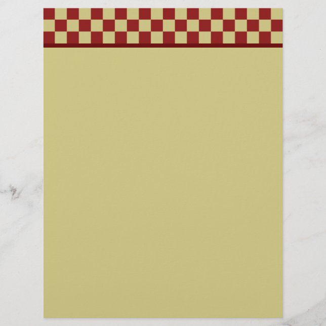 Vintage Chequerboard Letterhead (Front)