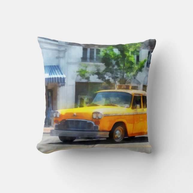 Vintage Chequered Cab Cushion (Front)