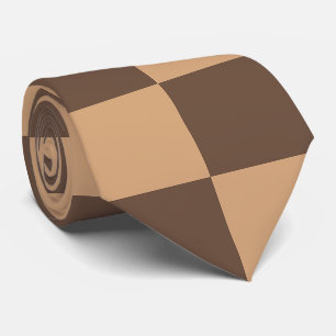 Vintage Chequered in Warm Browns Tie