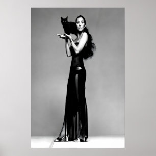 Vintage Cher Poster Black and White Feminist Wall