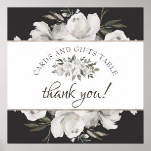 Vintage Cherish Cards & Gifts Wedding Table Sign