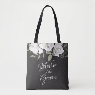 Vintage Cherish White Floral Mother of the Groom Tote Bag