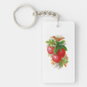 Vintage Cherries Key Ring