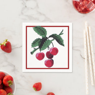 Vintage Cherries Napkin